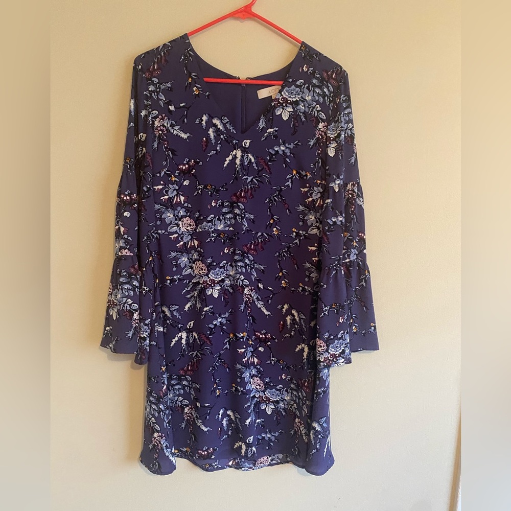 Loft Purple Floral Dress